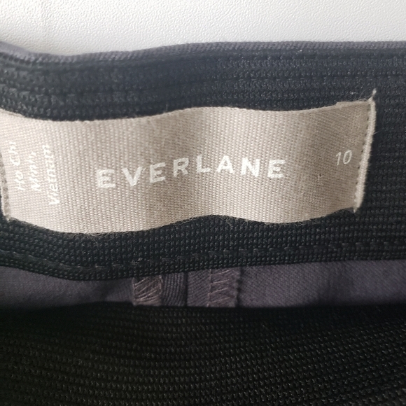 Everlane gray the side-zip stretch cotton pants size 10 - Picture 5 of 6